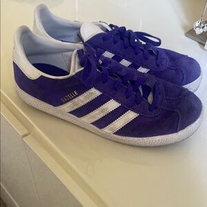 Adidas Gazelle Purple Suede Sneakers